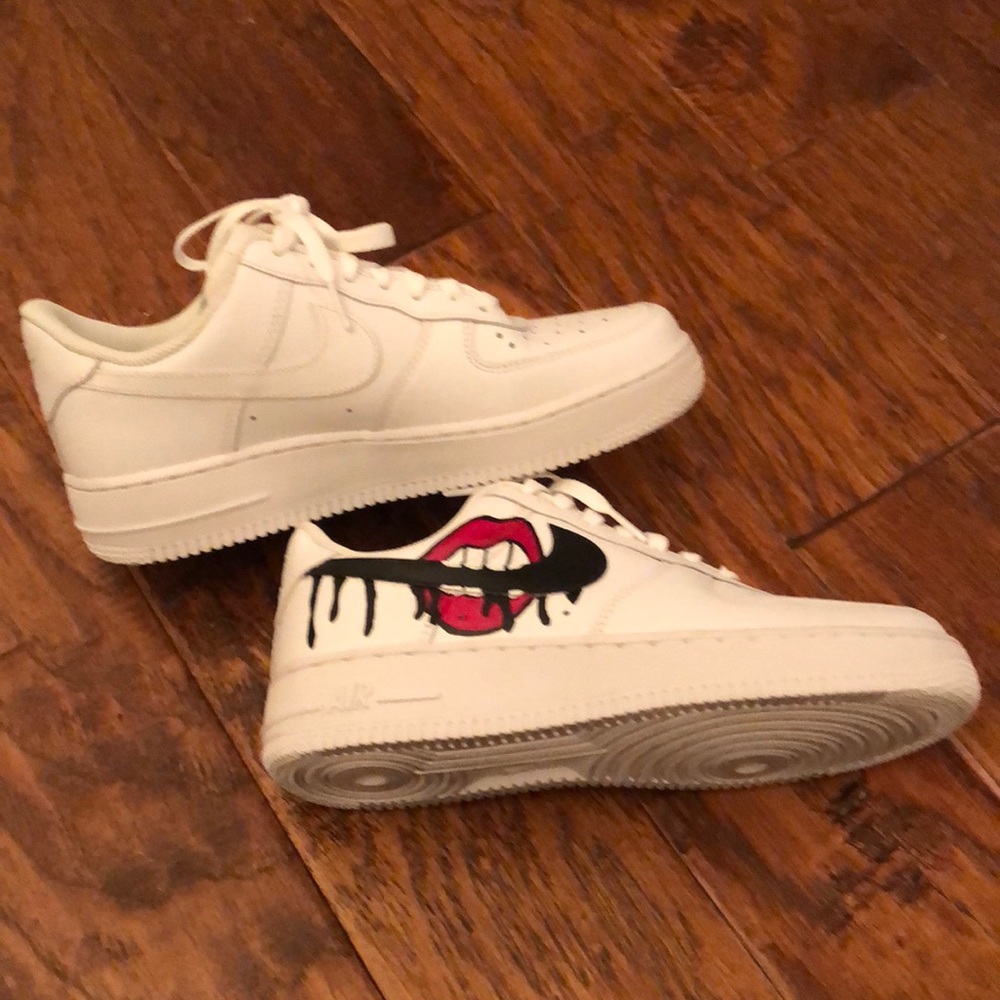 Nwot custom painted nike Air Force 1 size 8.5
